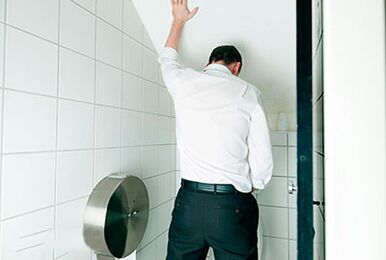 Probleme beim Wasserlassen aufgrund einer Prostatitis